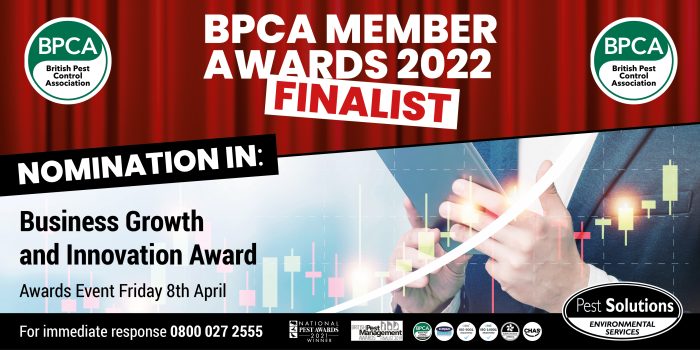 2022 BPCA Member Awards Finalist - Growth & Innovation Award - Pest Solutions