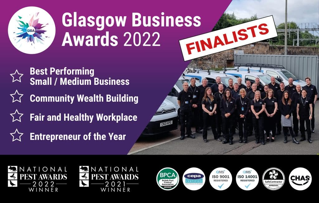 2022 Glasgow Business Awards Finalists - Pest Solutions