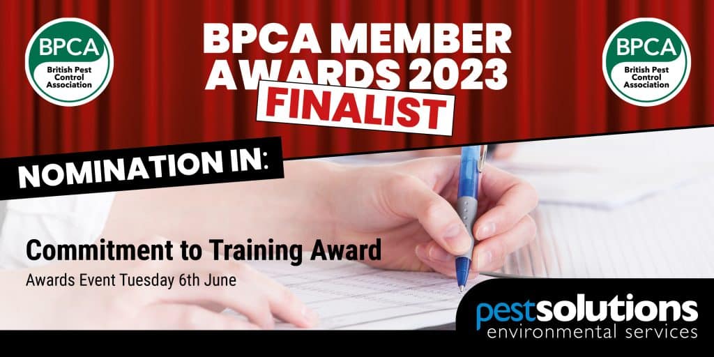 BPCA Member Awards 2023 Finalists - BPCA Commitment To Training Award 2023 - Pest Solutions