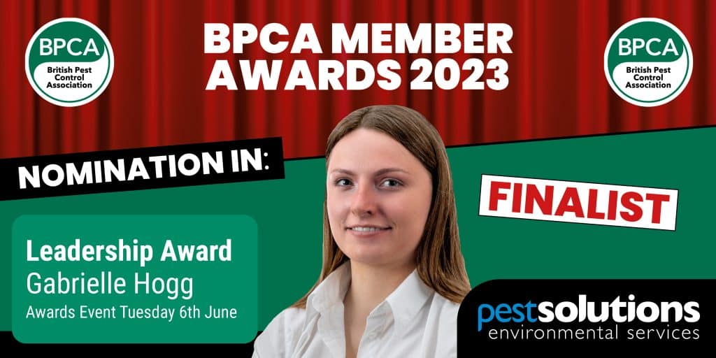 BPCA Member Awards 2023 Finalists - Gabrielle Hogg -Leadership Award 2023 - Pest Solutions