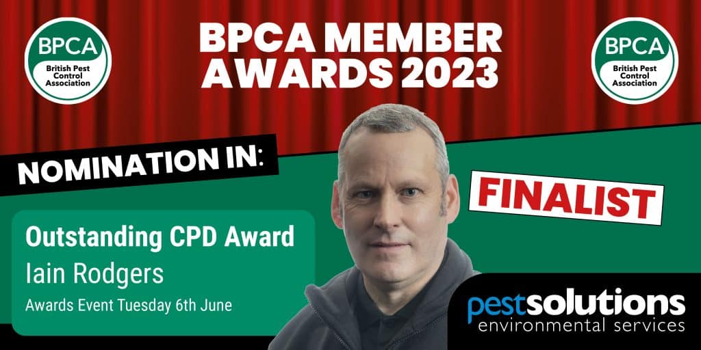 BPCA Member Awards 2023 Finalists - Iain Rodgers - Outstanding CPD Award 2023 - Pest Solutions