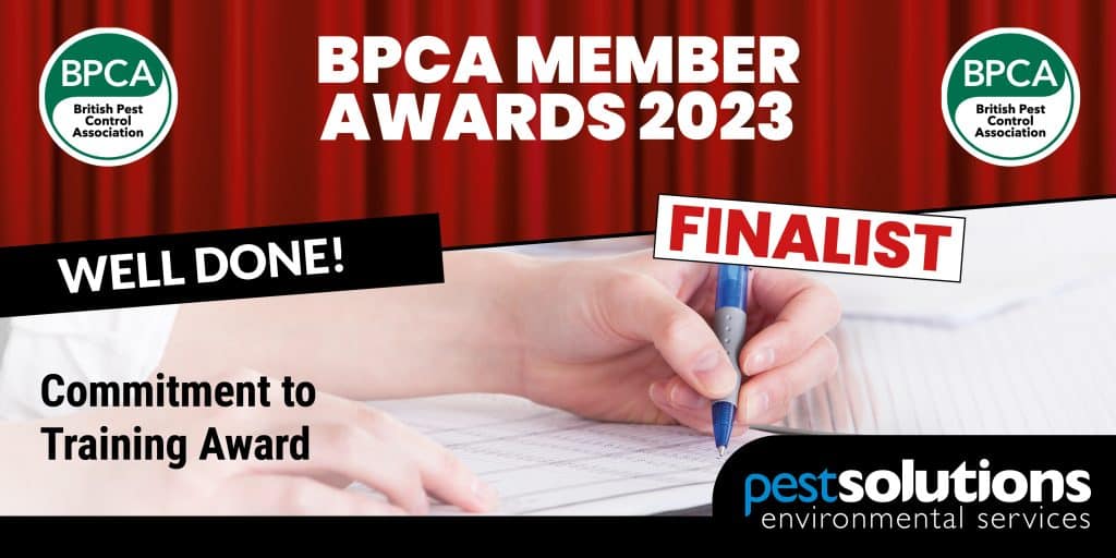 BPCA Member Awards 2023 - Pest Solutions - Commitment To Training Award Finalists