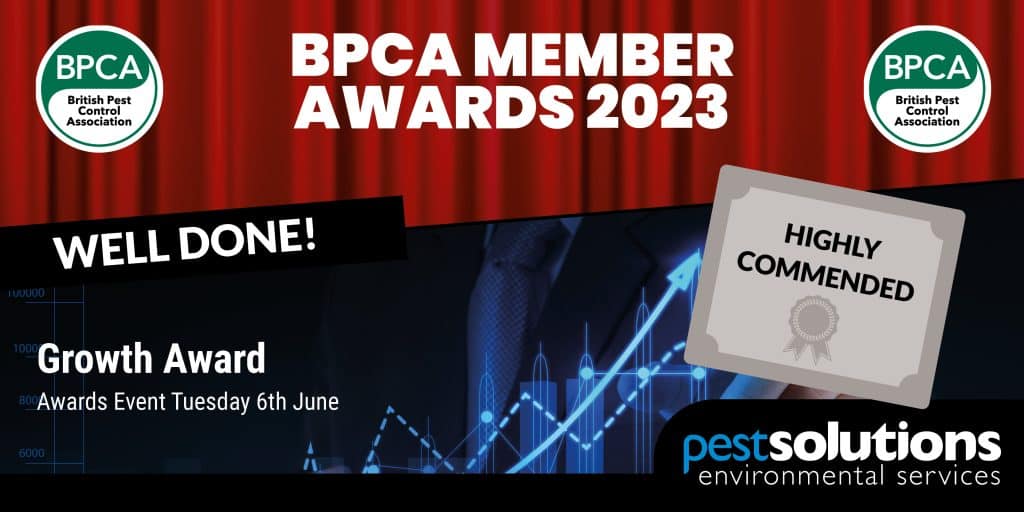 BPCA Member Awards 2023 - Pest Solutions - Growth Award Highly Commended