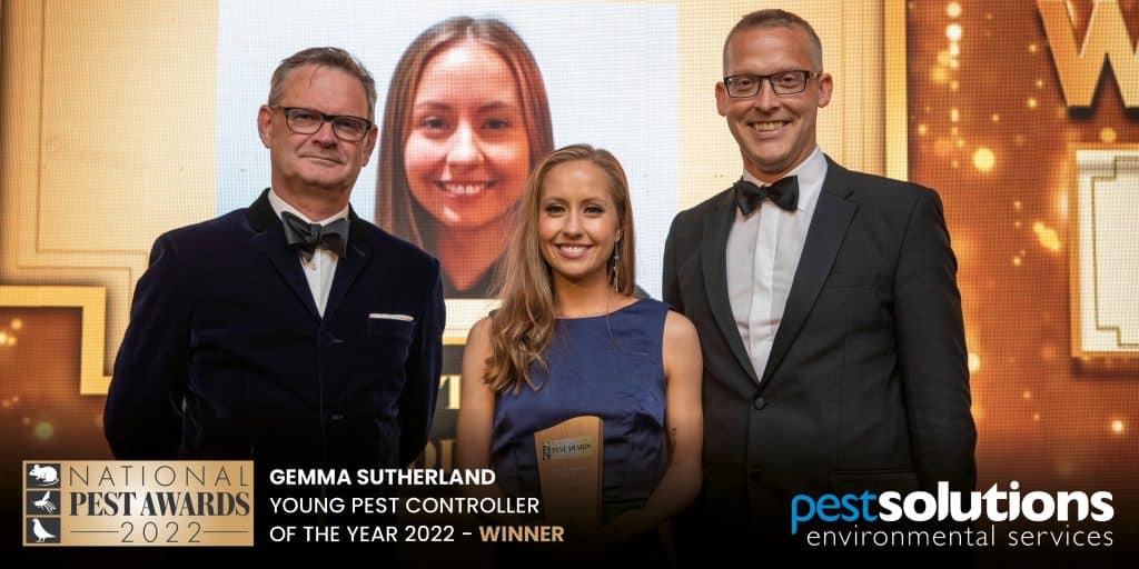 Gemma Sutherland - Young Pest Controller Of The Year 2022 - UK National Pest Awards - Pest Solutions - Bayer