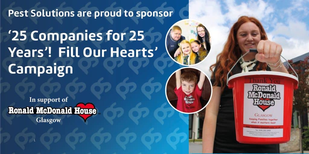 Pest Solutions Supports Ronald McDonald House Glasgow - Fill Our Hearts Campaign