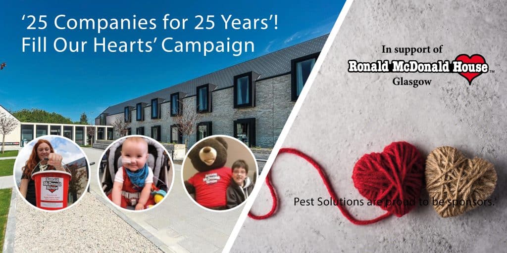 Ronald McDonald House Glasgow - 25 Years Campaign - Pest Solutions